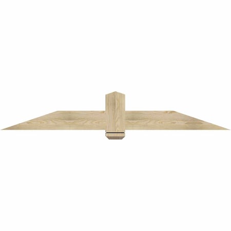 Ekena Millwork Eugene Rough Sawn Timber Gable Bracket, Douglas Fir, 72"W x 12"H x 6"D x 6"F, 4/12 Pitch GBW072X12X0606EUG00RDF